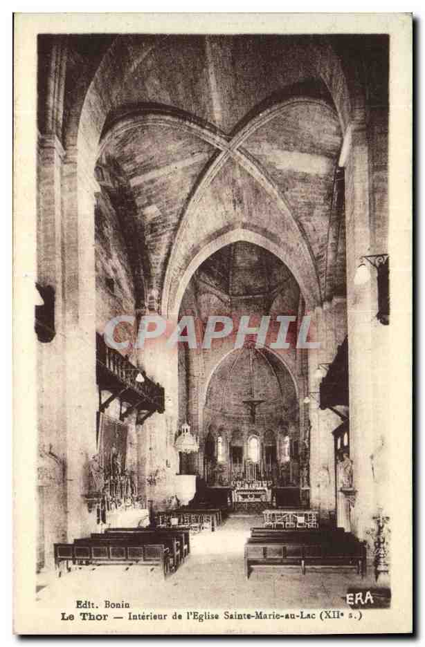 CPA Le Thor Interieur de l Eglise Sainte Marie au Lac