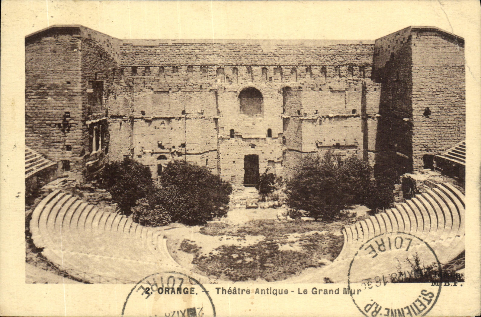 CPA Orange Theatre Antique Le Grand Mur