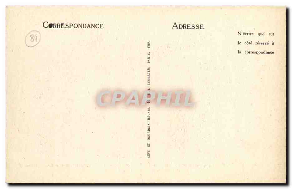 CPA Orange La Scene et les Gradins du Theatre Antique Reconstitution a l etat primitif par l architecte Caristie — Rückseite