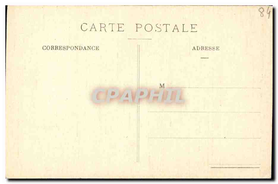 CPA Avignon Pont du Palais des Papes — Verso