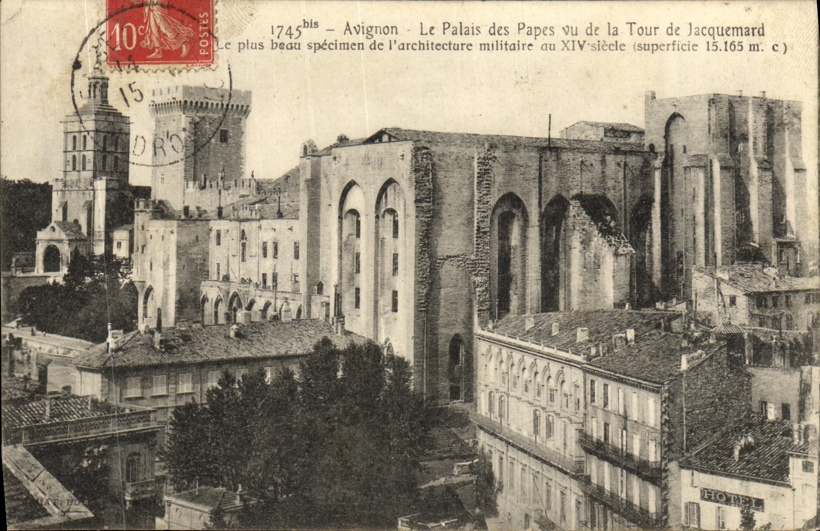 CPA Avignon Le Palais des Vu de la Tour de Jacquemard