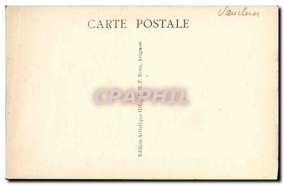 CPA Avignon La Pont Saint Benezet — Verso