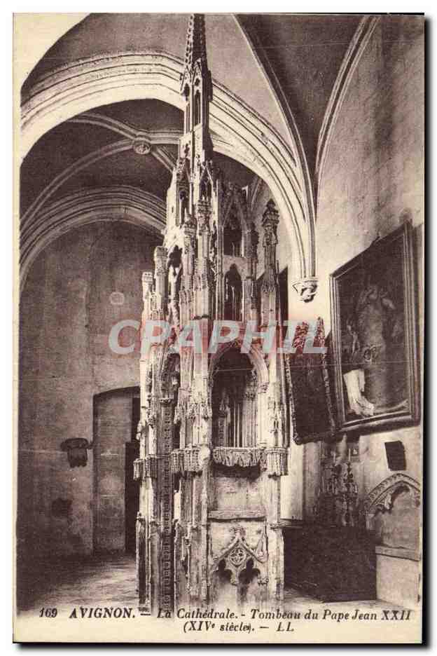 CPA Avignon La Cathedrale Tombeau du Pape Jean XXII