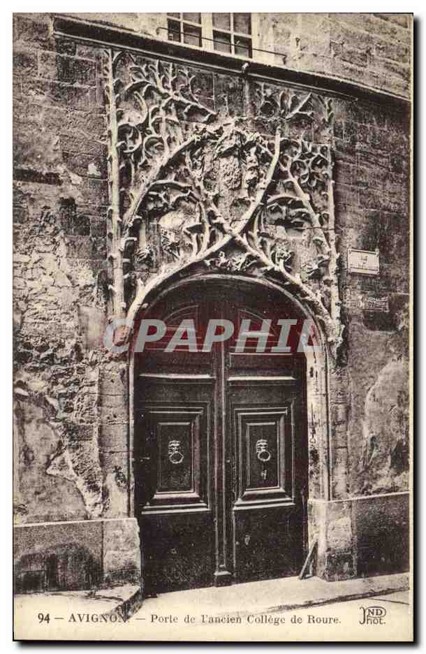 CPA Avignon Porte de l ancien College de Roure