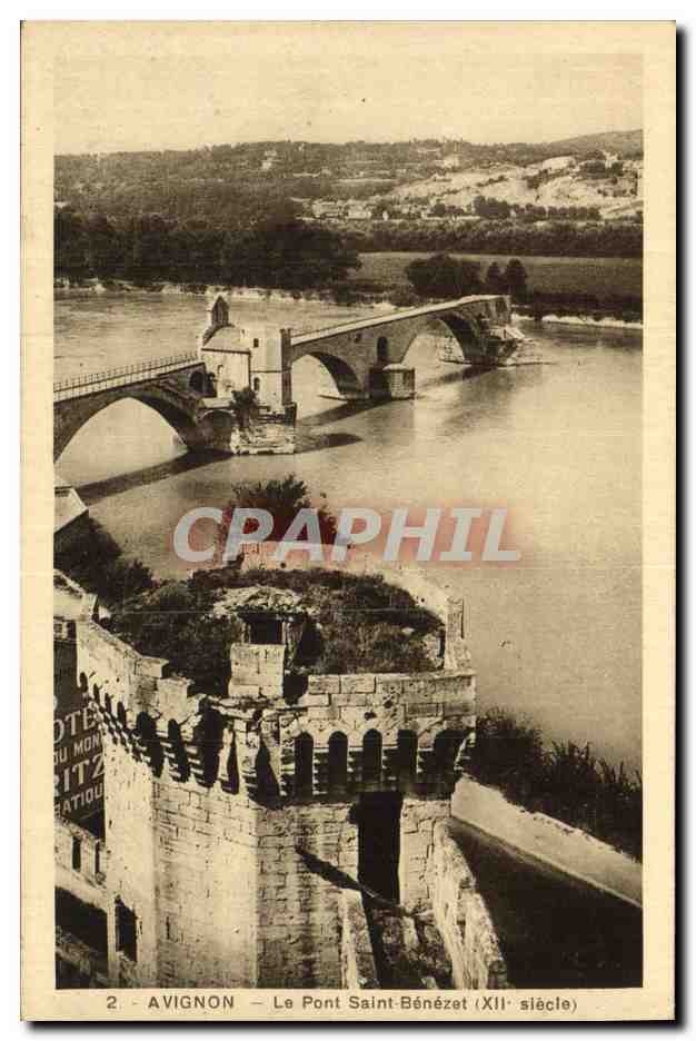 CPA Avignon Le pont Saint Benezet