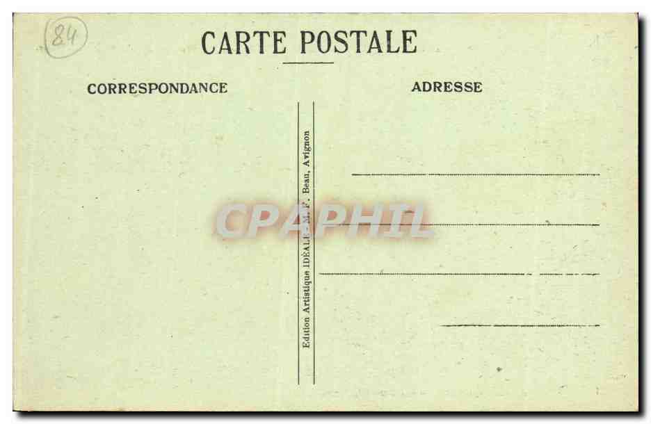 CPA Avignon Vue d ensemble du Papes et Cathedrale ND des Doms — Verso