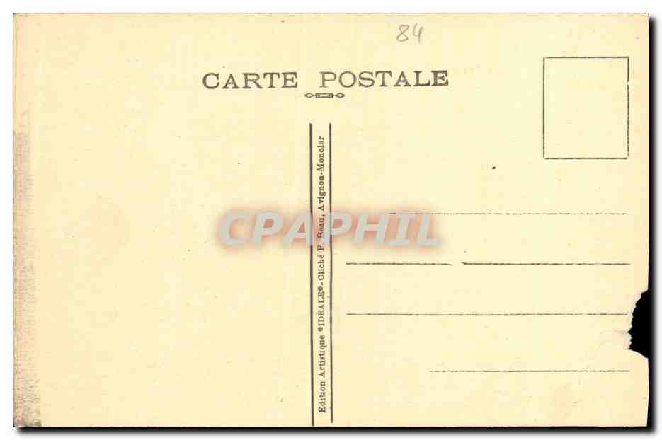 Avignon — Pont suspendu (inauguré en 1809) — Verso