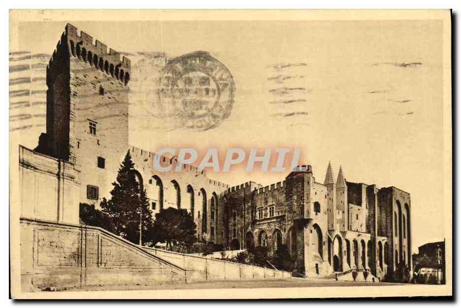 CPA Avignon Facade Palais des Papes