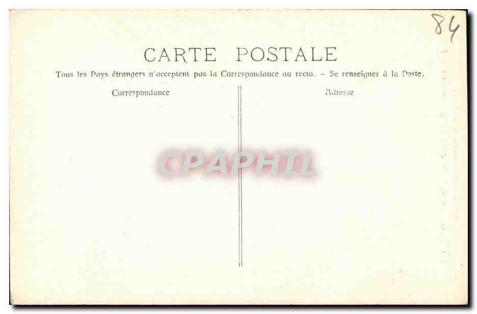 CPA Avignon Palais des papes chapelle st Martial Fresques — Verso