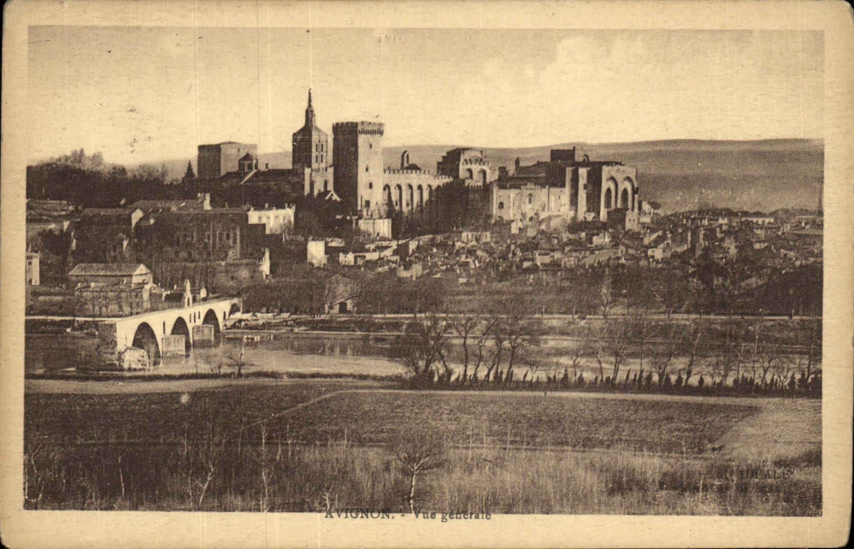 CPA Avignon Vue Generale