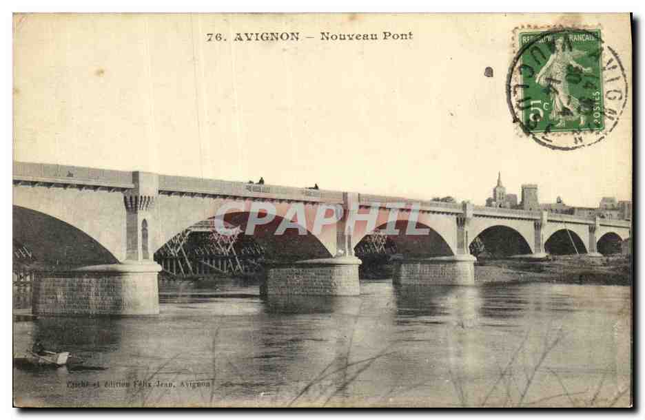 CPA Avignon Nouveau Pont