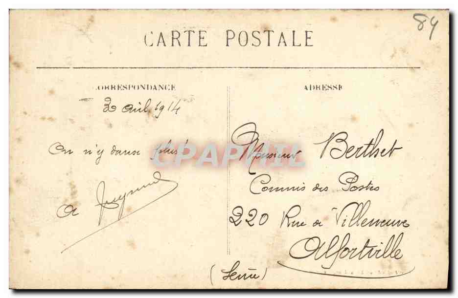 CPA Avignon Nouveau Pont — Verso