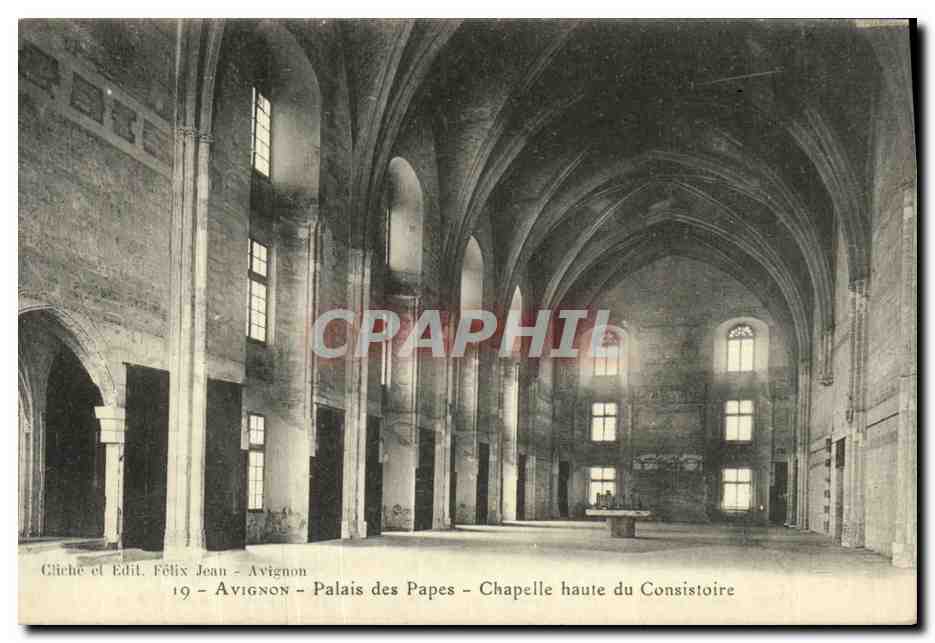 CPA Avignon Palais des Papes Chapelle Haute du Consistoire