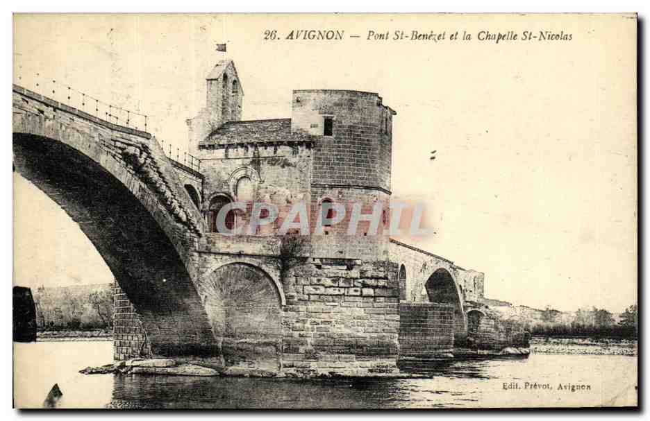 CPA AvignonPont St Benezet Et La Chapelle St Nicolas