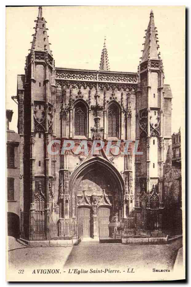 CPA Avignon L Eglise Saint Pierre 
