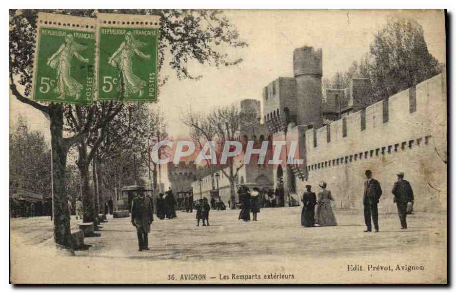 CPA Avignon Les Remparts Exterleurs 