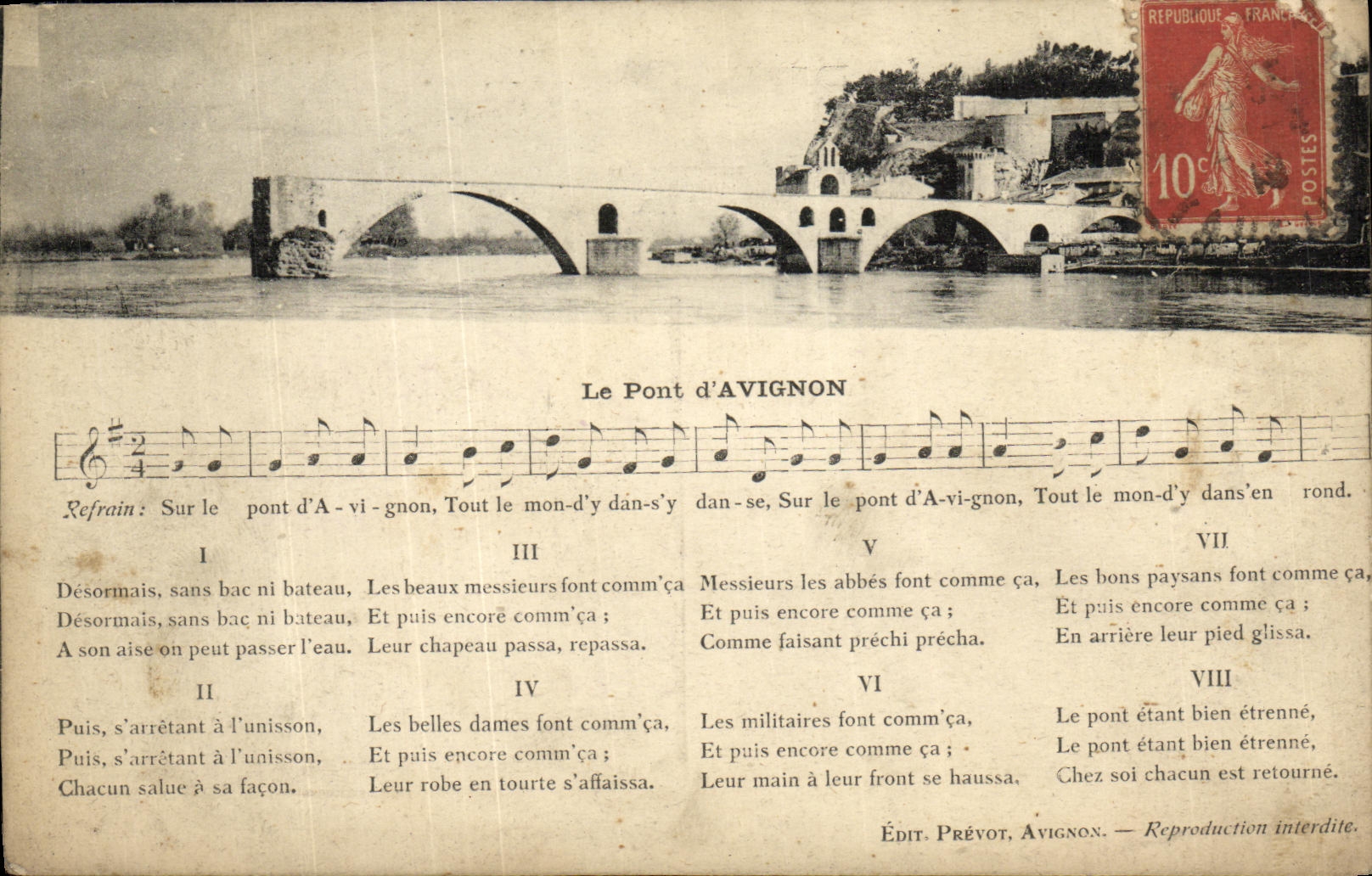 CPA Avignon Le Pont 