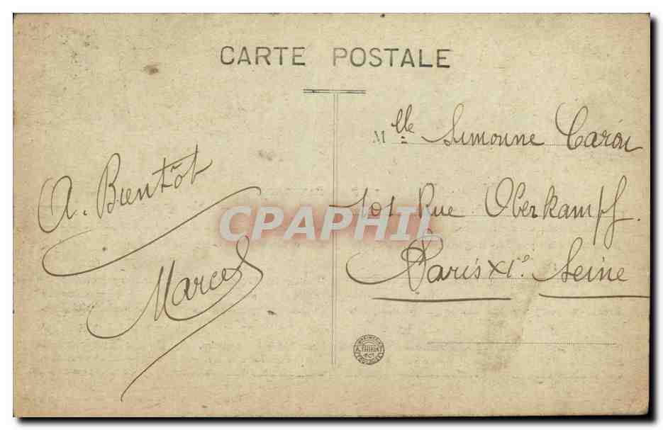 CPA Avignon Le Pont  — Verso