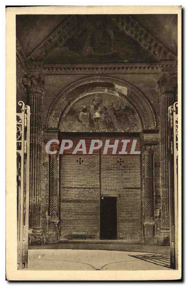 CPA Avignon La Cathedrale Interieur du Porche 