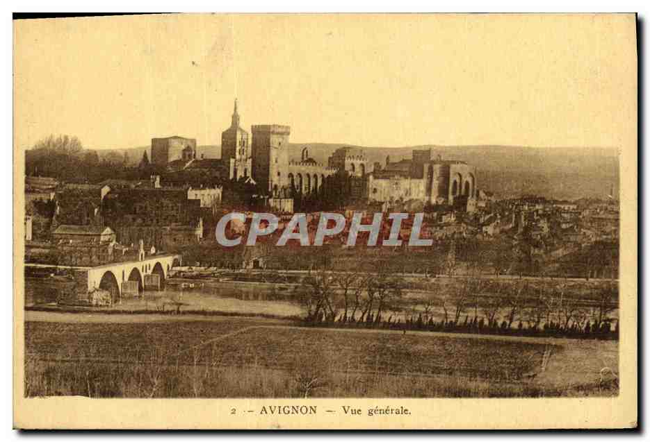 CPA Avignon Vue Generale