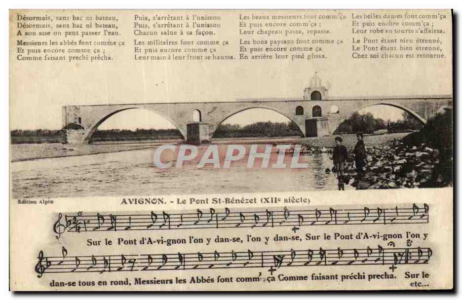 CPA Avignon Le Pont St Benezet 