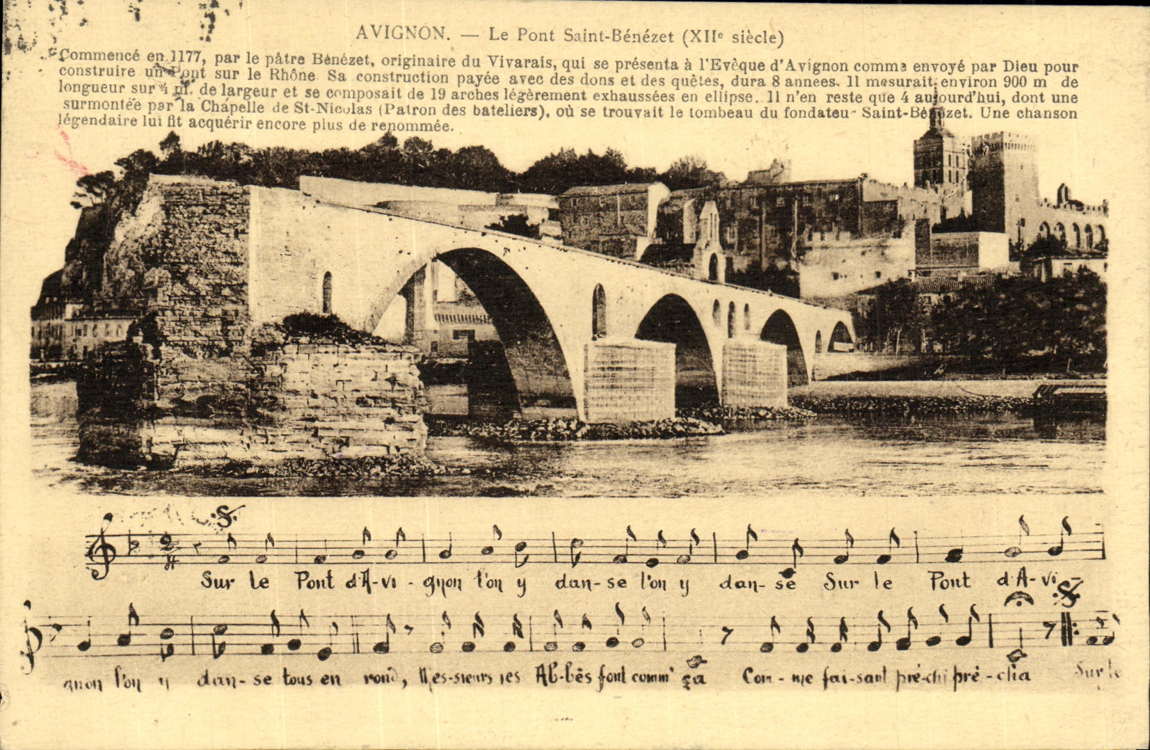 CPA Avignon Le Pont St Benezet 