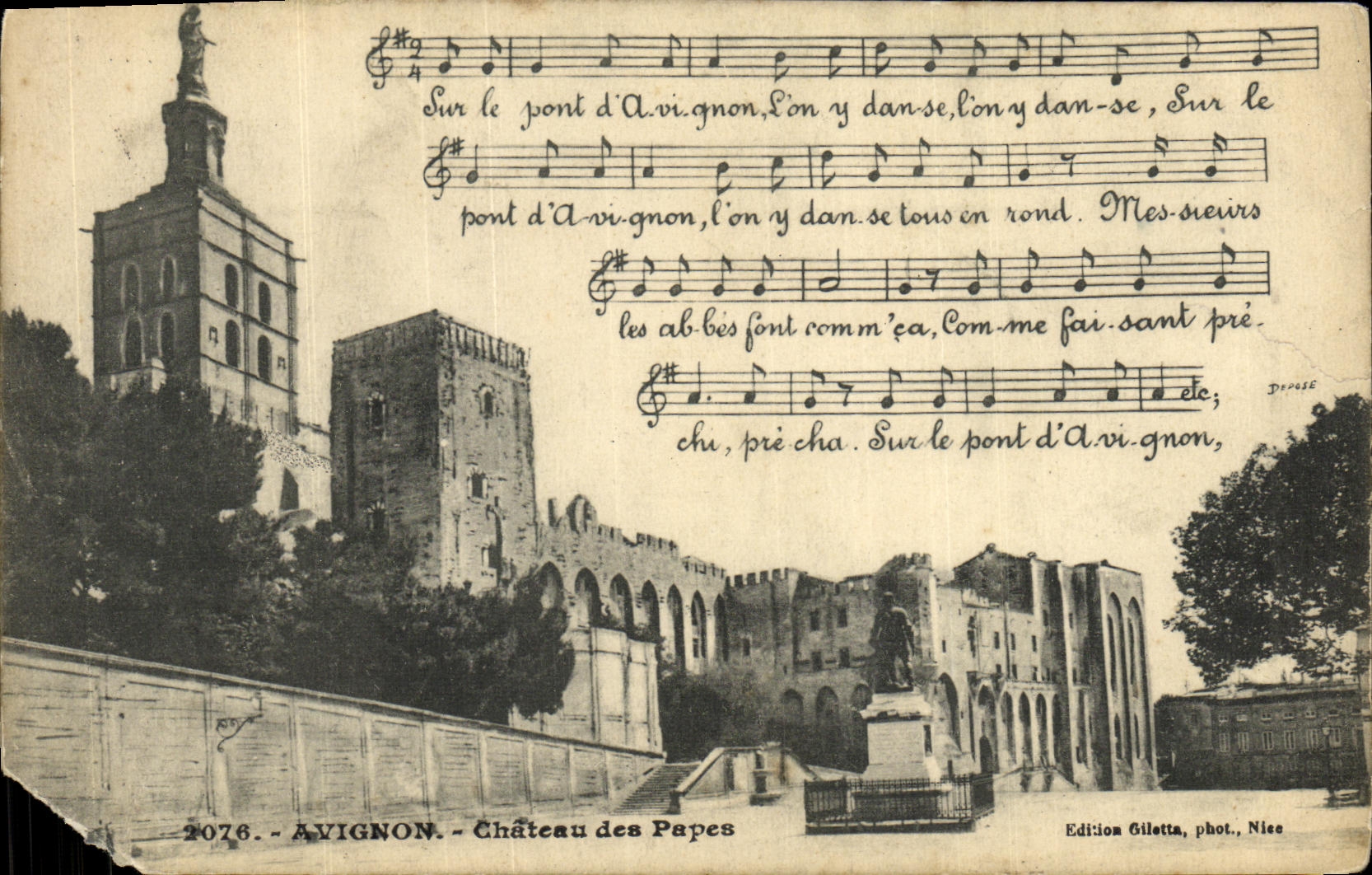 Avignon — Château des Papes — Édition Gilletta, phot. Nies