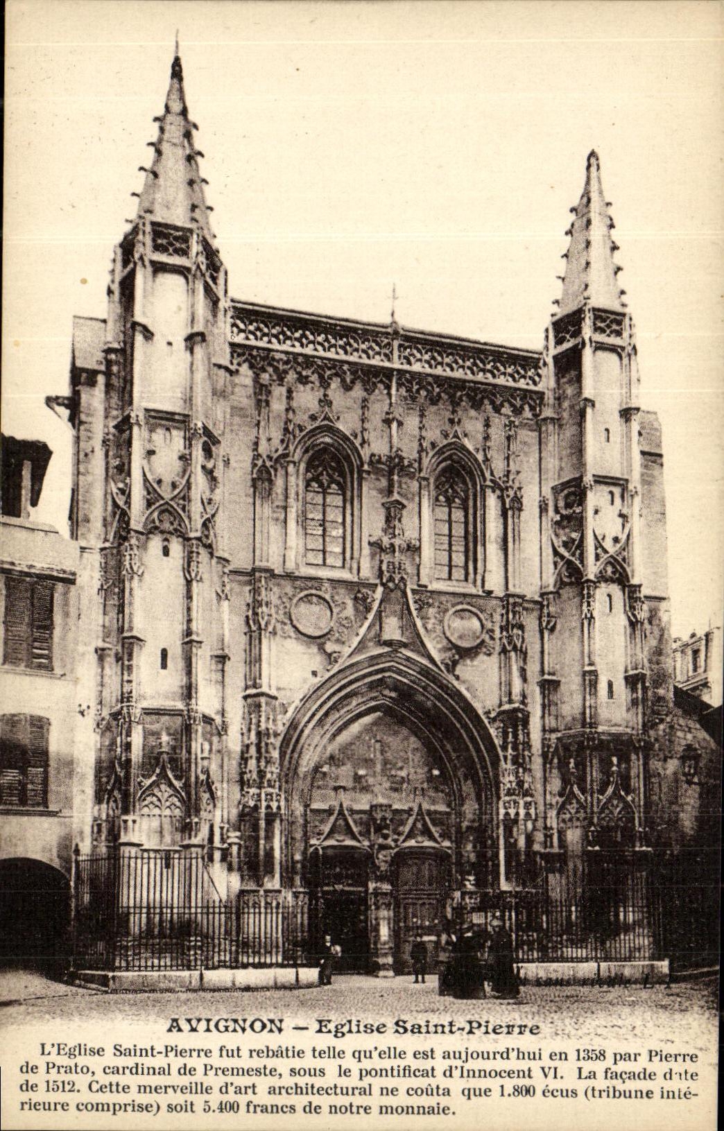 CPA Avignon Eglise Saint Pierre 