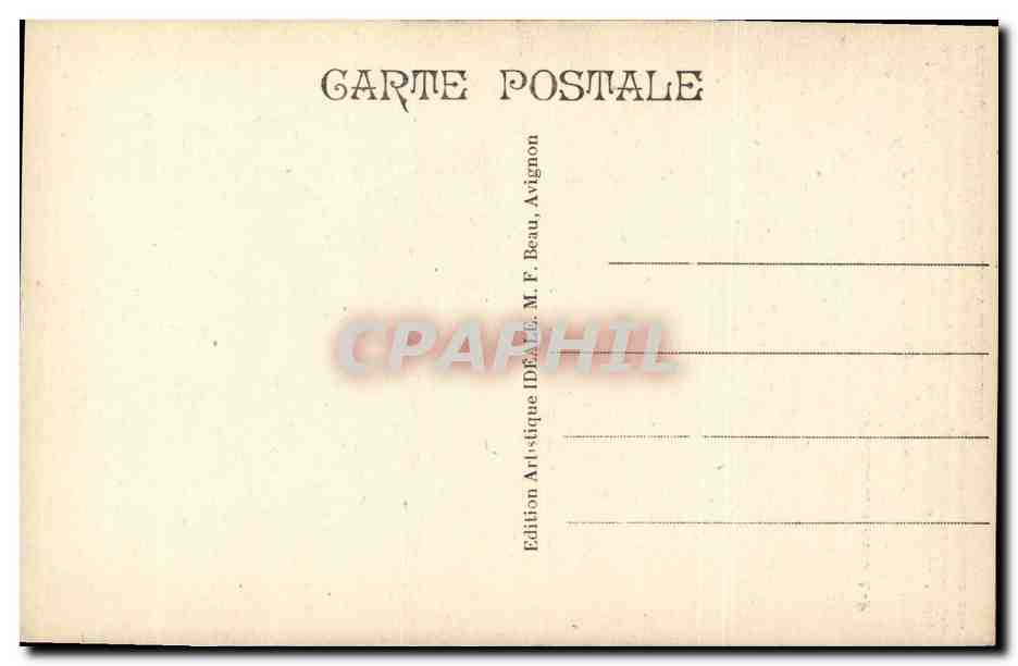 CPA Avignon Eglise Saint Pierre  — Verso