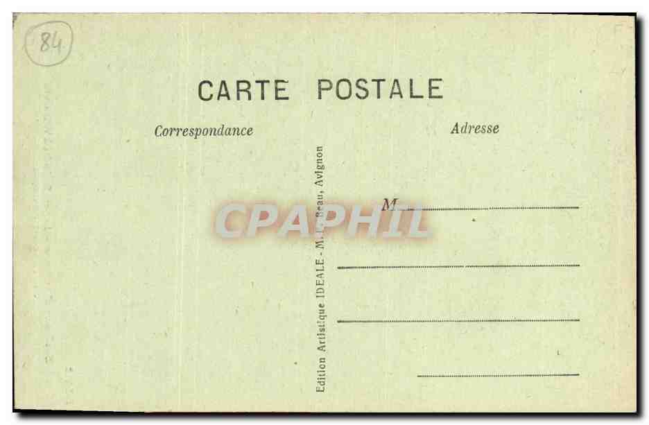 Le Fort Saint-André à Villeneuve — Une Parandole Provençale — Édition Artistique IDEALE — Verso