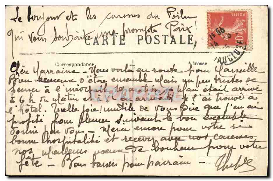 CPA Avignon Vue Generale  — Verso