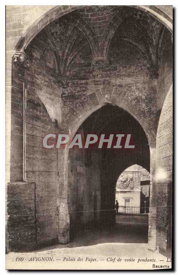 CPA Avignon Palais des Papes Clef de voute pendante