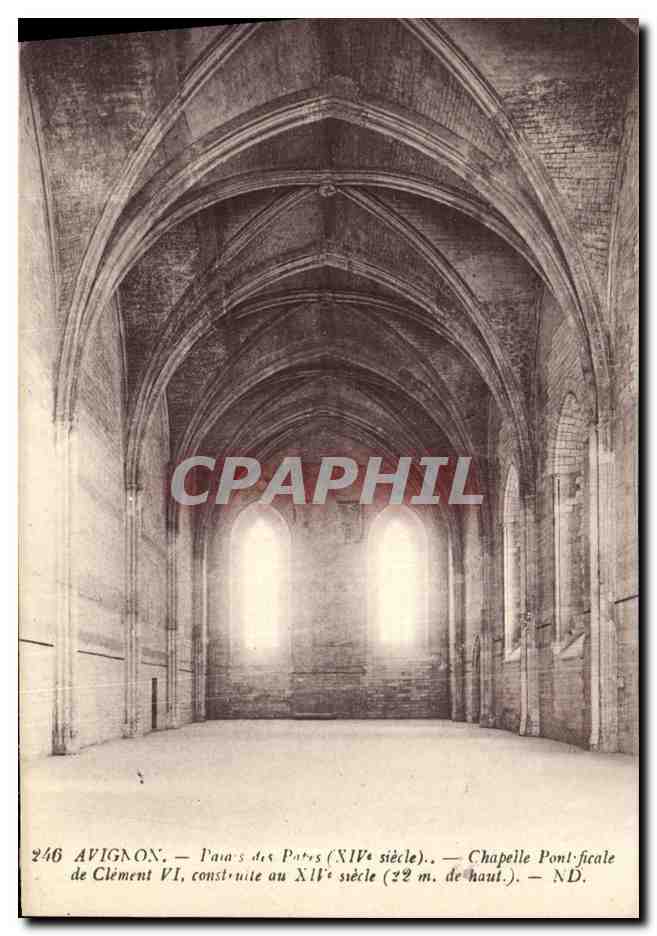 CPA Avignon Palais des Papes chapelle pontificale de Clement VI