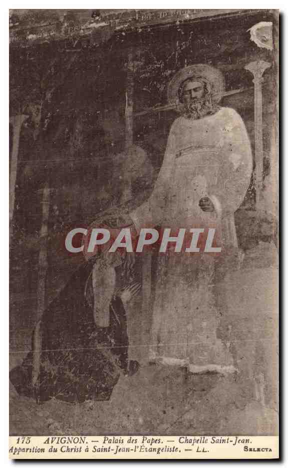 CPA Avignon Palais des Papes Chapelle Saint Jean Apparition du Christ a Saint Jean l Evangeliste