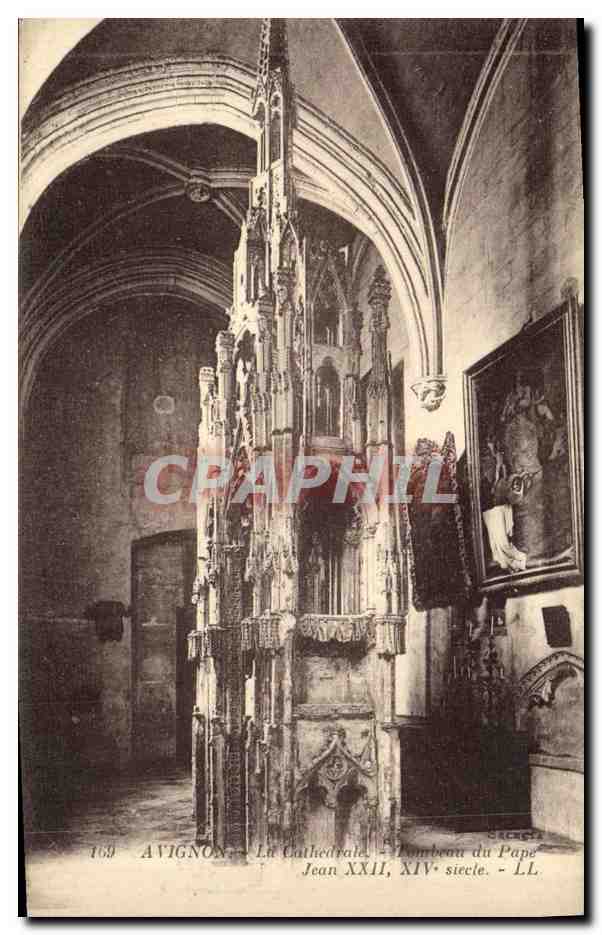 CPA Avignon La Cathedrale Tombeau du pape Jean XXII