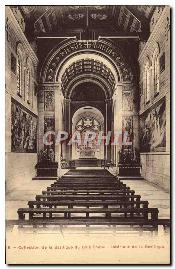 Intérieur de la Basilique du Bois-Chenu — Collection de la Basilique du Bois-Chenu — éditeur non identifié, n° 5