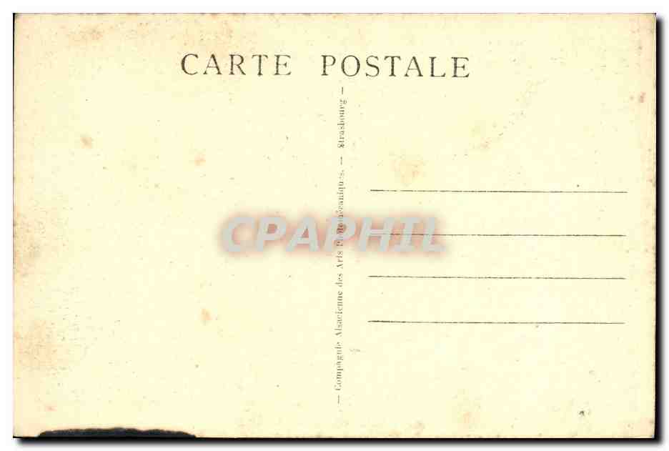 Le Linge - Hautes-Vosges — 55. Verlag: Compagnie Alsacienne des Arts Décoratifs, Straßburg — Rückseite