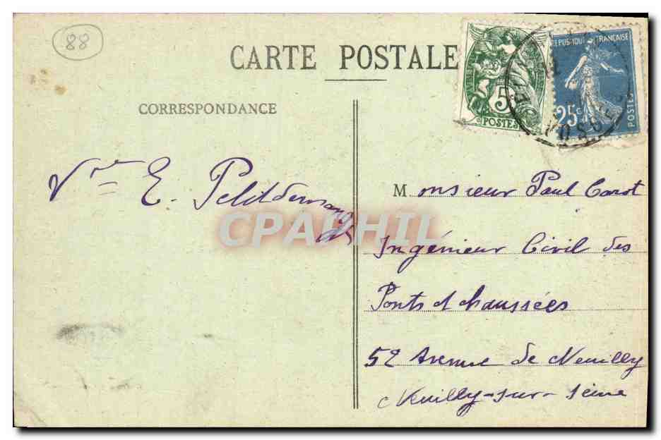 Les Vosges - Vallée du Rudlin — Chapelle Saint-Jean-Baptiste — La Coup, Altkirch, n°67 — Verso