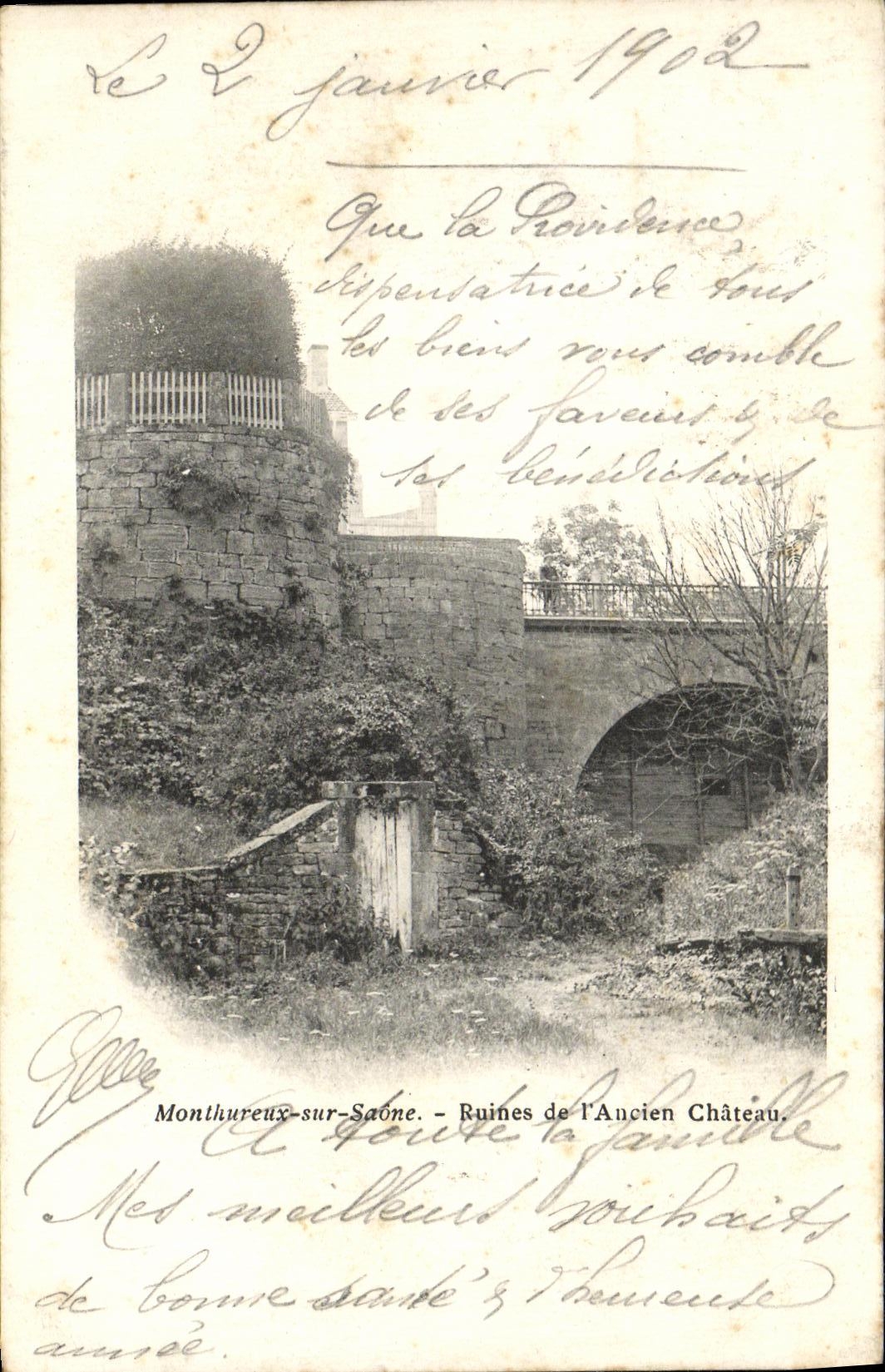CPA Monthureux Sur Savne Ruines De L Ancien Chateau 