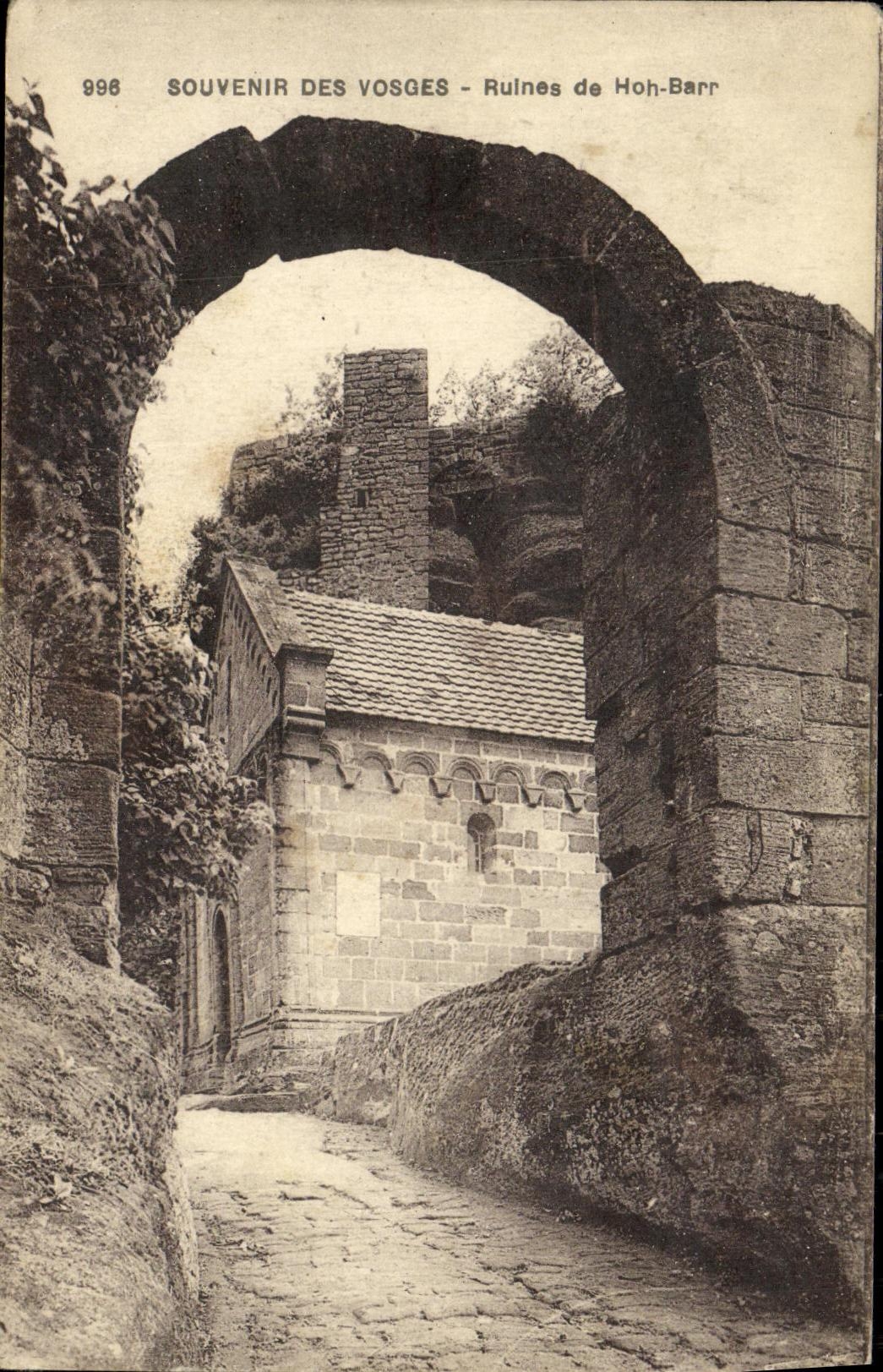 Ruines de Hoh-Barr — Souvenir des Vosges — Édition Alsacienne Paulus & Redbl, Strasbourg