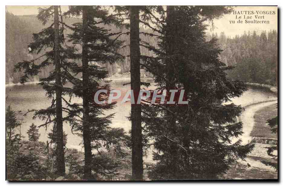 Le Lac Vert vu de Soultzeren — Hautes-Vosges — éditeur CPAPHIL, n° 103