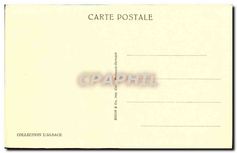 Vallée de Masevaux — Lacs d'Alfeld et de Sewen — Collection L'Alsace — Rückseite