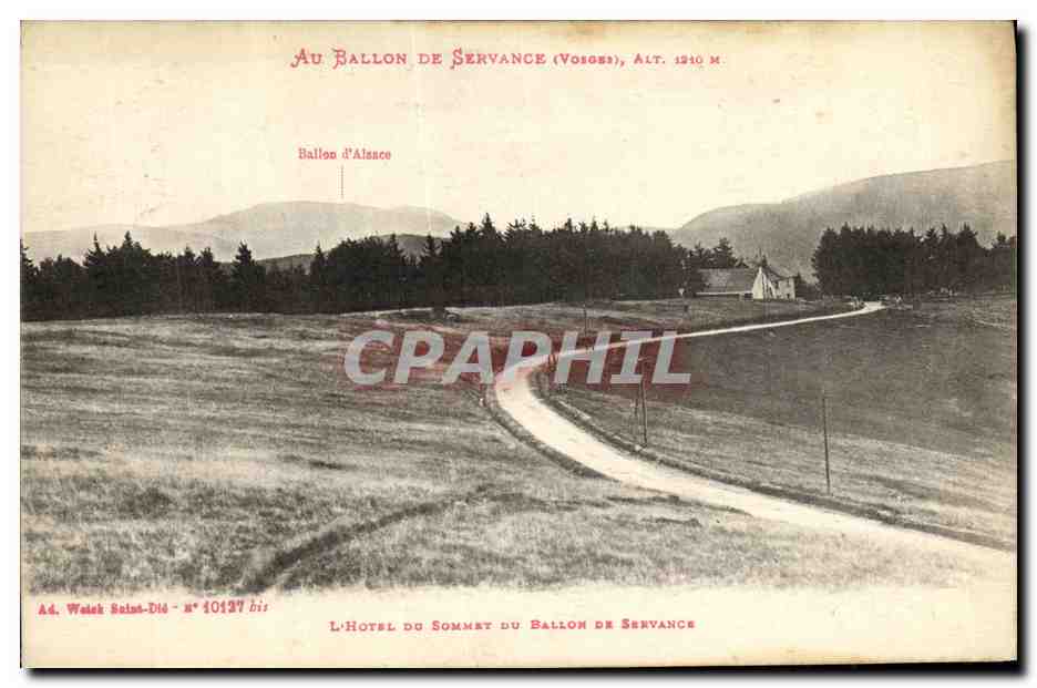 CPA Au Ballon De servance L hotel du sommet du ballon de Servance 