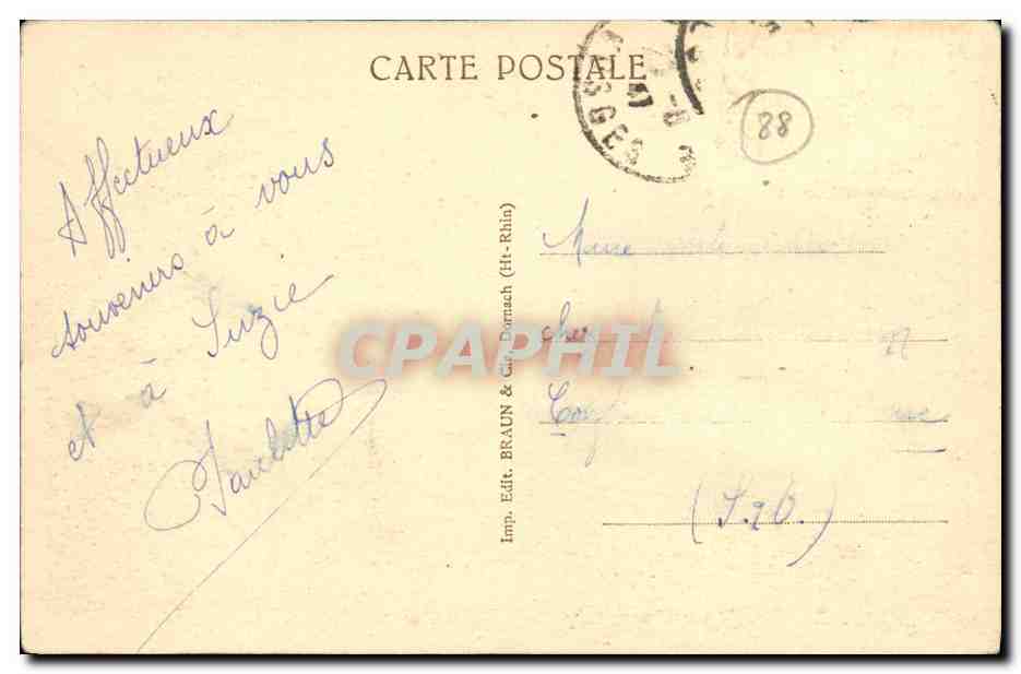 CPA La Croix Aux Mines Vue Generale  — Verso