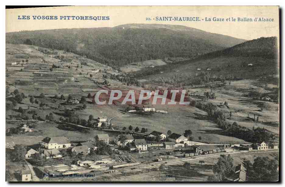 CPA Les Vosges Pittoresques Saint Maurice La Gaze Et Le Ballon D Alsace