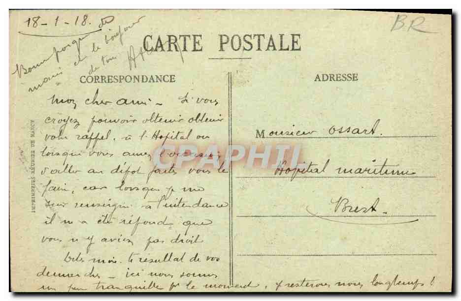 CPA Les Vosges Pittoresques Saint Maurice La Gaze Et Le Ballon D Alsace — Rückseite