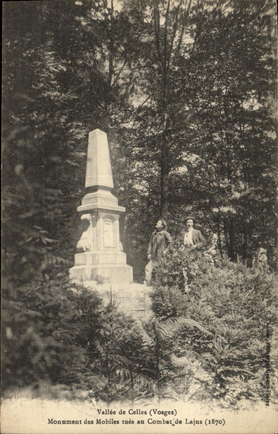 CPA Vallee de Celles Monument de Mobiles Tues Combat De Lajus 1870 Militaria 