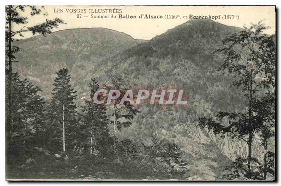 CPA Sommet Du Ballon D Alsace et Boerenkopf