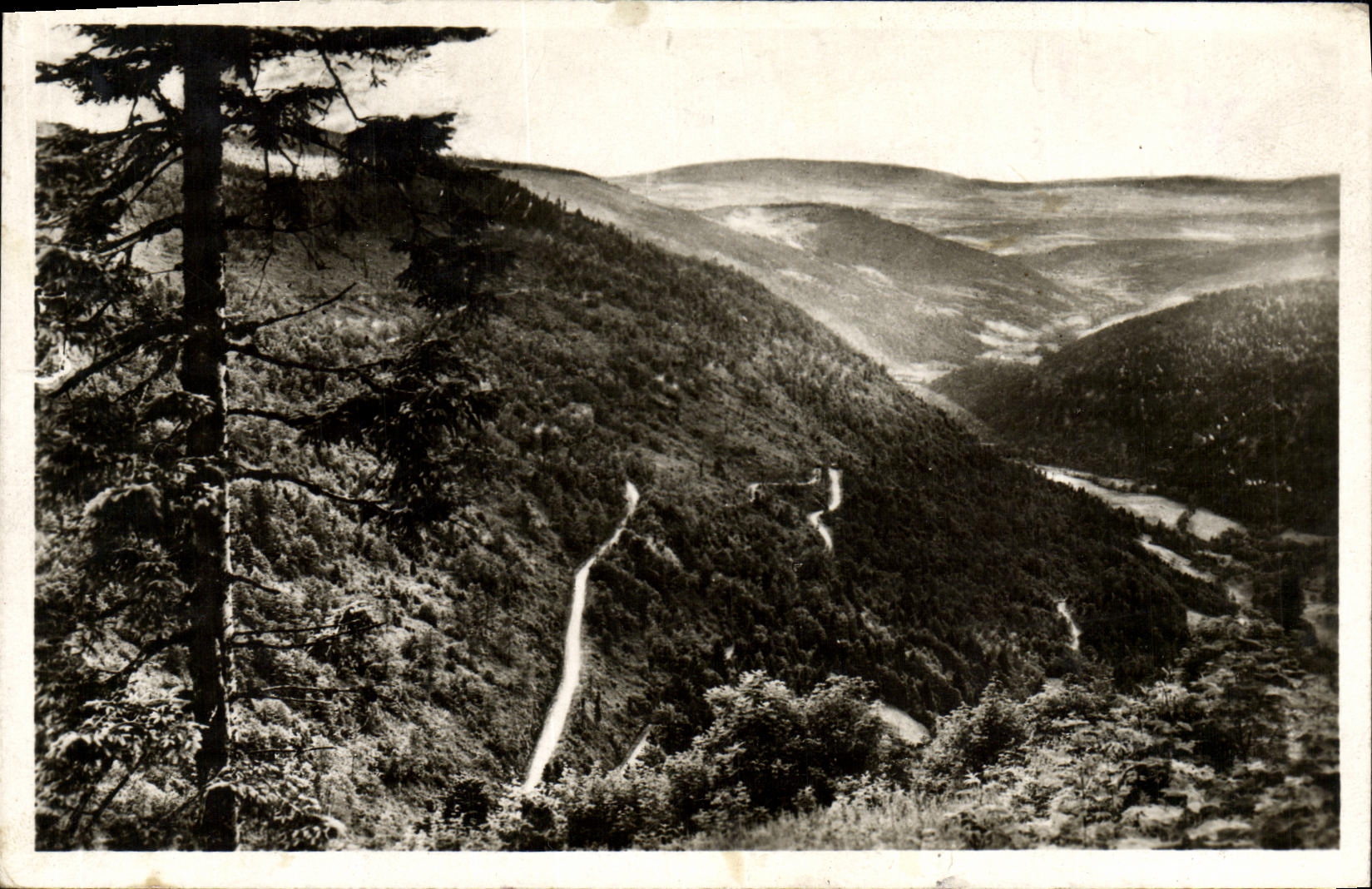 Elsass-Stab — Aussicht auf die Tal der Savoureuse vom Grand Hôtel — unbekannter Verleger, Nr. 15537 c