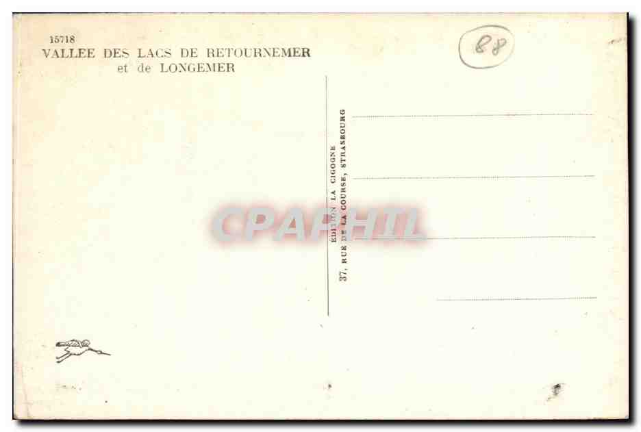 Vallee des lacs de Retournemer et de Longemer — Édition La Choisne, Strasbourg — Verso